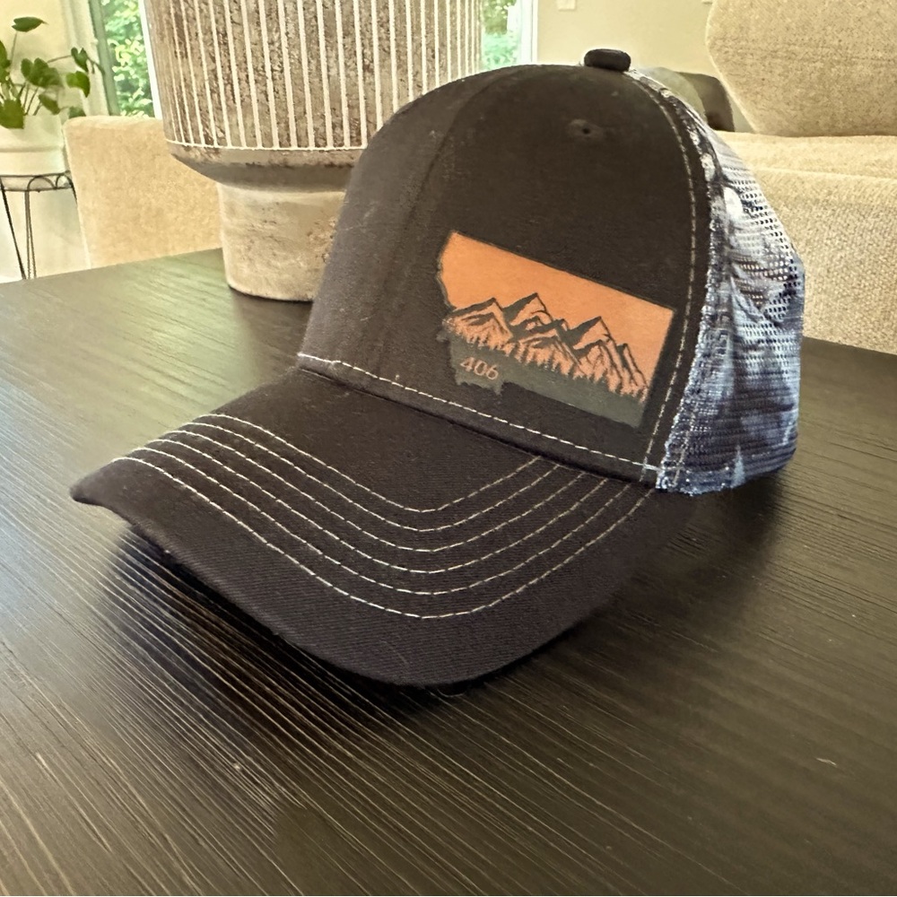 Briar & Sphinx Black Montana Trucker Hat - 53 cm - like new